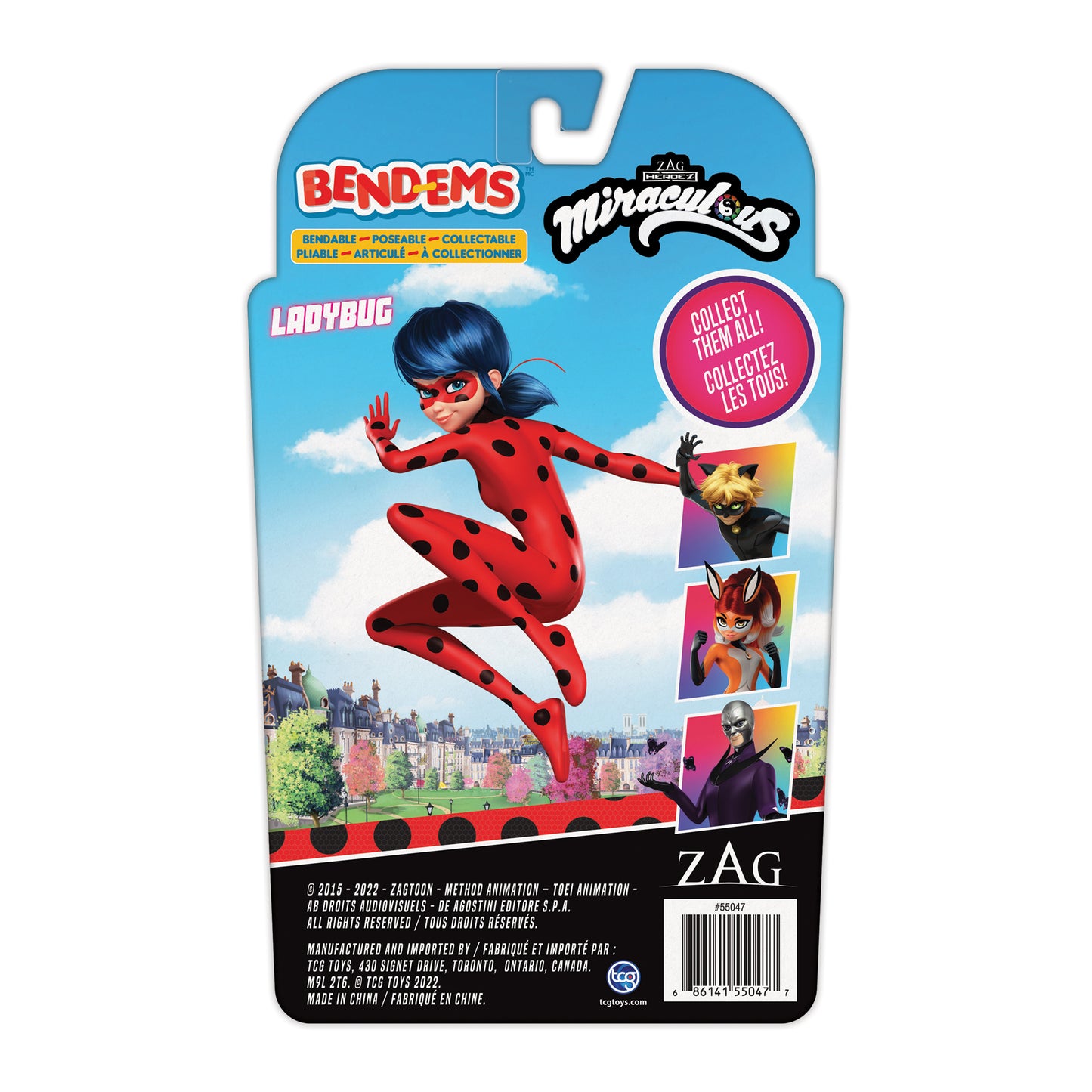 TCG Toys Miraculous Ladybug Bend-Ems Action Figure