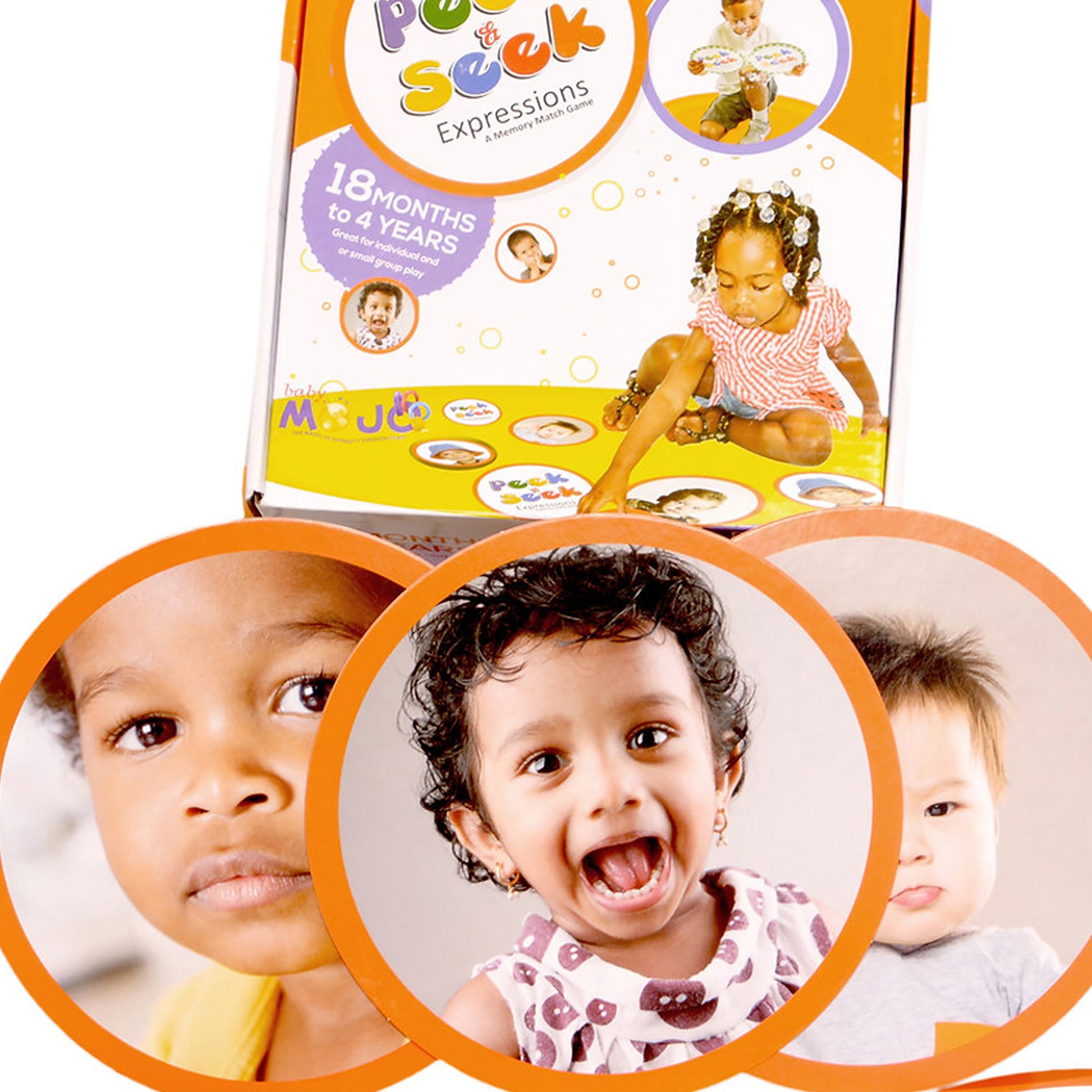 MOJO Seek and Peek Expression Match-Up Game - Emotional Development Tool