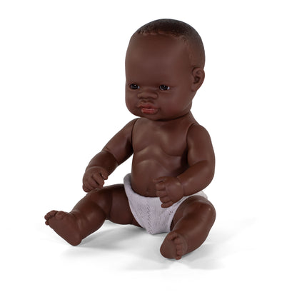 Miniland 12-5/8 Inch Newborn Doll with Soft Vinyl Body