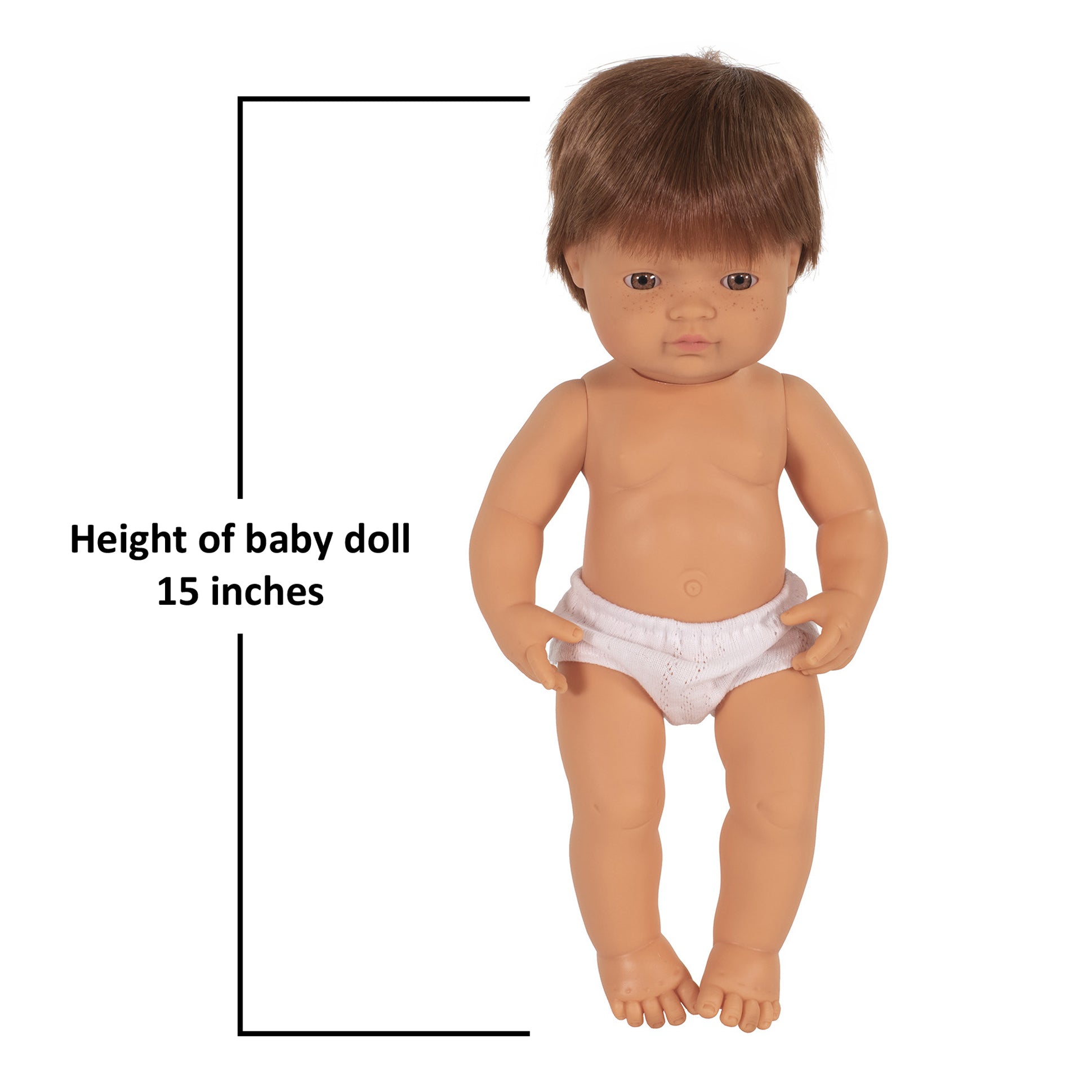 Miniland 15 inch Baby Doll - Red Hair