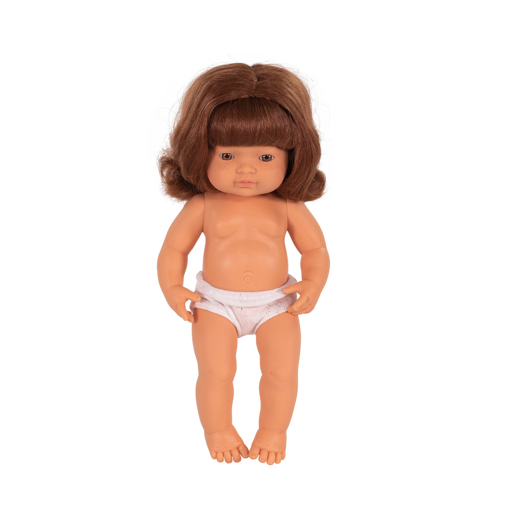 Miniland 15 inch Baby Doll with Red Hair