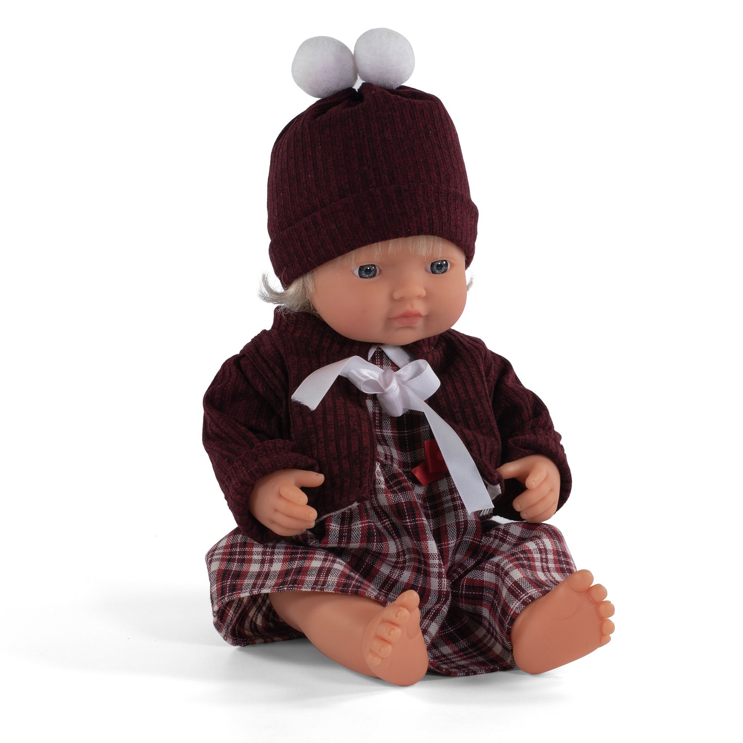 Miniland 15 inch Baby Doll - Blonde Hair, Blue Eyes