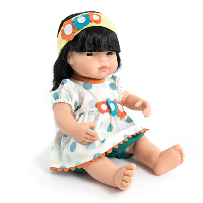 Miniland 15-inch Soft Vinyl Baby Doll - Vanilla Scent