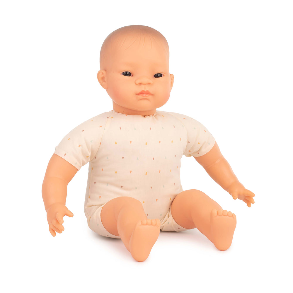 Miniland Huggable Soft Body 15.75-inch Doll in Onesie