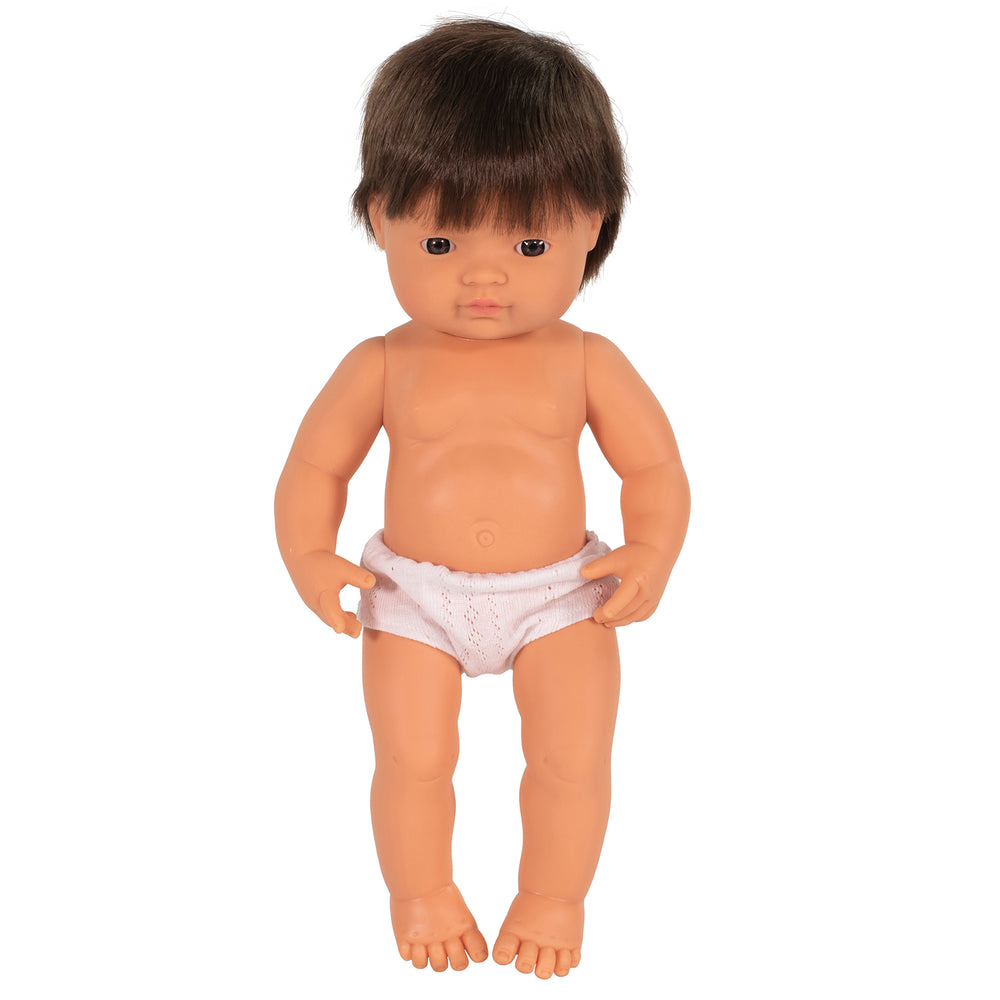 Miniland 15 inch Baby Doll - Brunette Hair