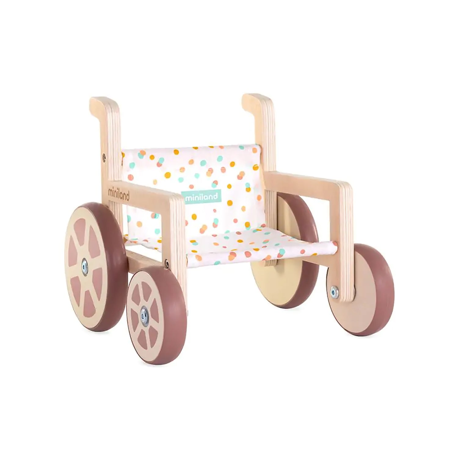 Miniland Eco-Friendly Wooden Wheelchair Doll Accessory