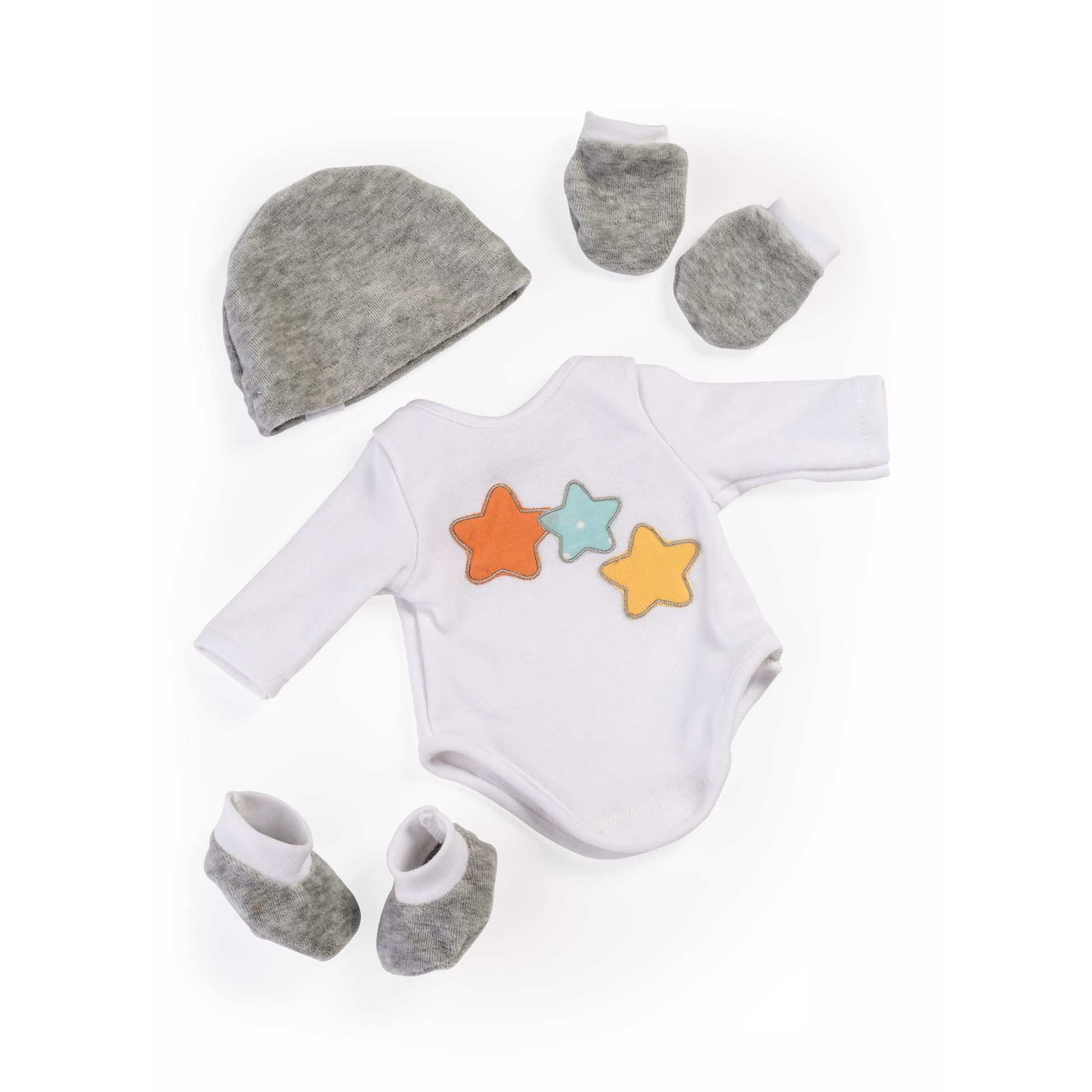 Miniland 15" Doll Layette Set with Gender-Neutral Colors