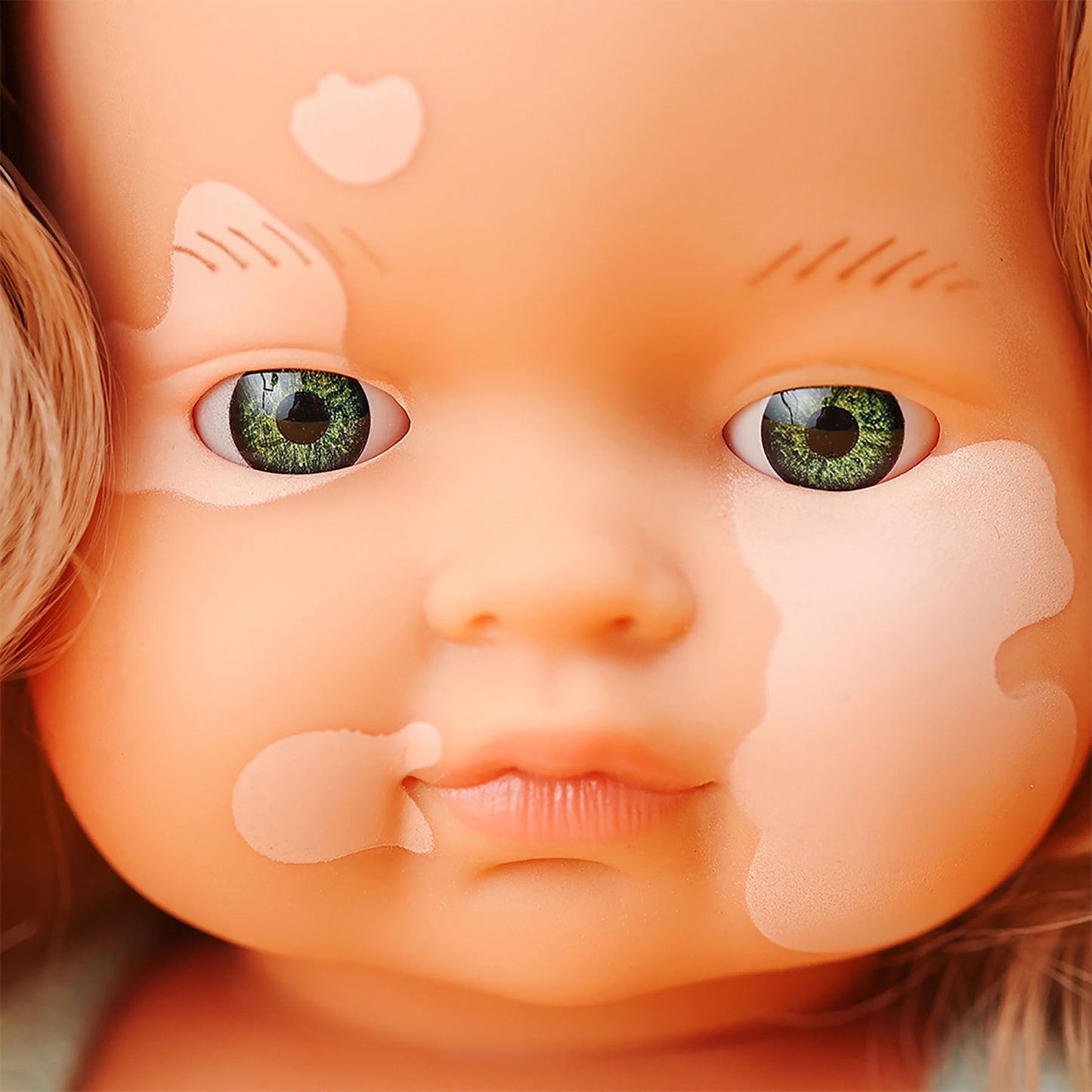 Miniland 15-inch Baby Doll with Vitiligo - Golden Locks