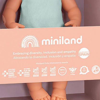 Miniland 15-inch Baby Doll with Vitiligo - Golden Locks