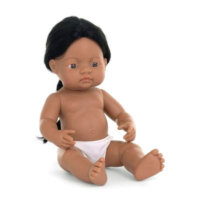 Miniland 15 inch Articulated Baby Doll - Playful Learning Companion