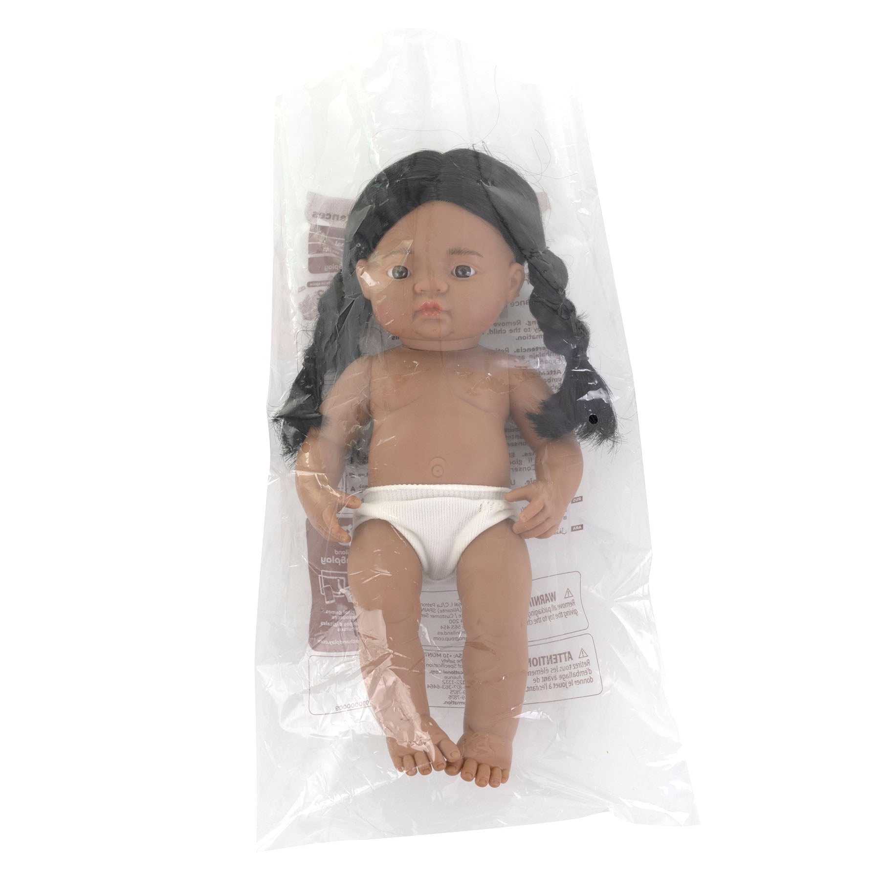 Miniland 15-inch Soft Vinyl Baby Doll - Brunette