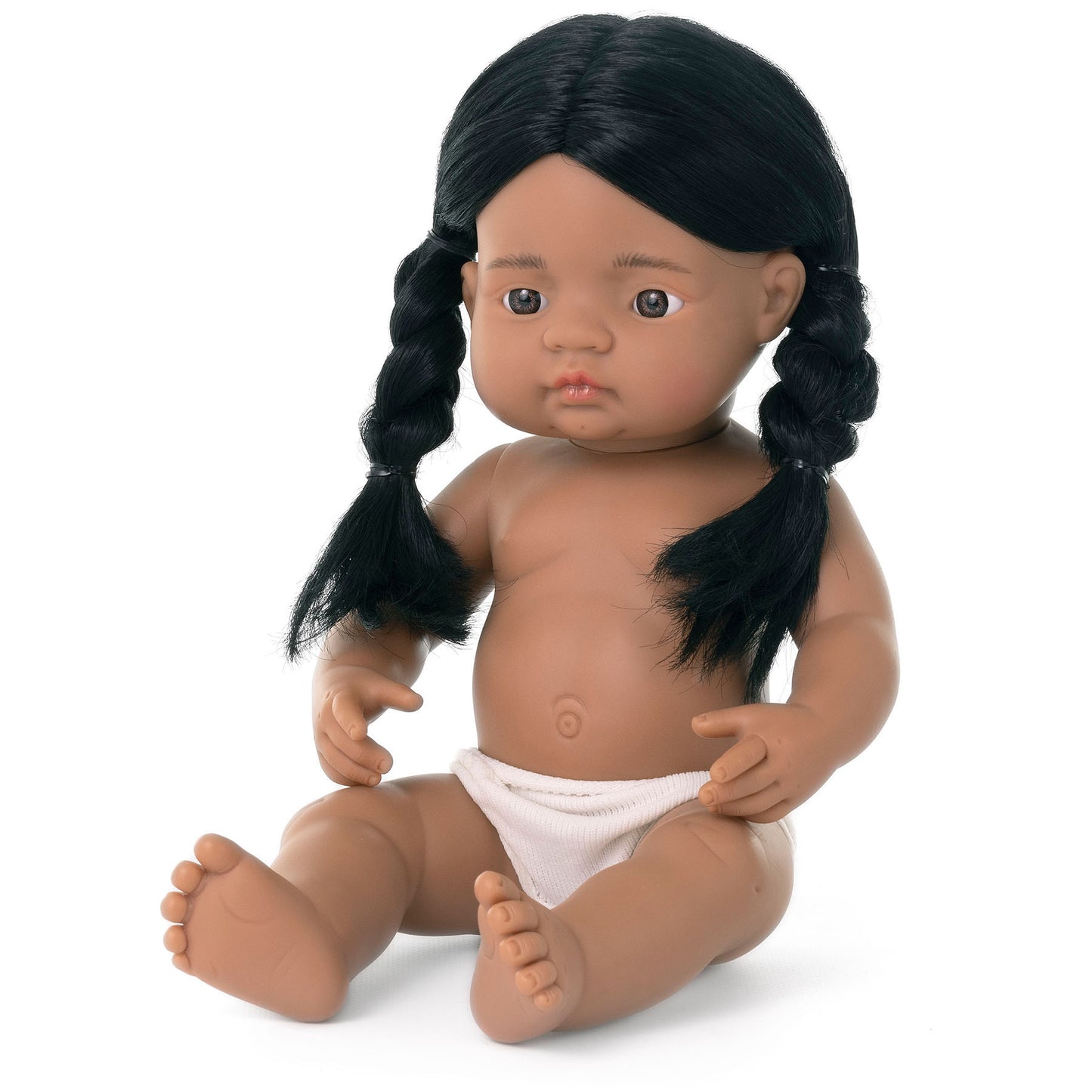 Miniland 15-inch Soft Vinyl Baby Doll - Brunette