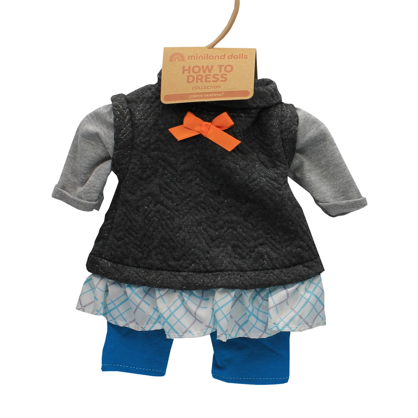 Miniland Autumn/Spring Outfit for 15-Inch Girl Dolls - Includes Accessories