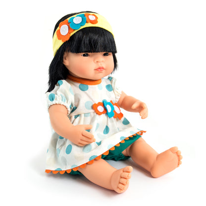 Miniland Warm Weather Girl Doll Outfit with Headband