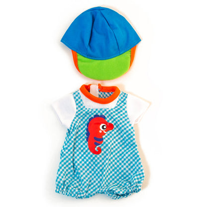 Miniland Warm Weather Jumper and Cap Outfit for 12-5/8” Dolls