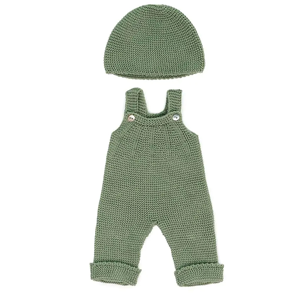 Miniland Knitted Outfit & Beanie for 15" Dolls - Eco-Friendly