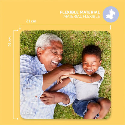 Miniland Grandparents Diversity 4-Pack Jigsaw Puzzles - 25 pc