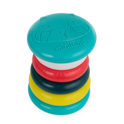 Miniland Feel to Learn: Stack & Roll Rings – Eco-Friendly Toy