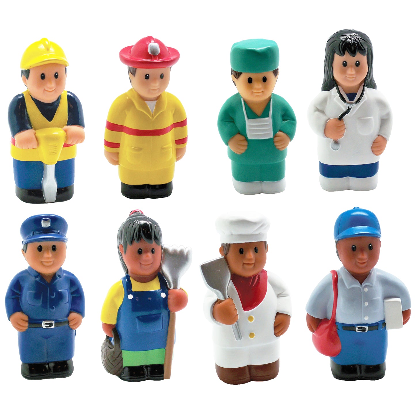 Get Ready Kids Multicultural Community Helper Figures - Set of 8