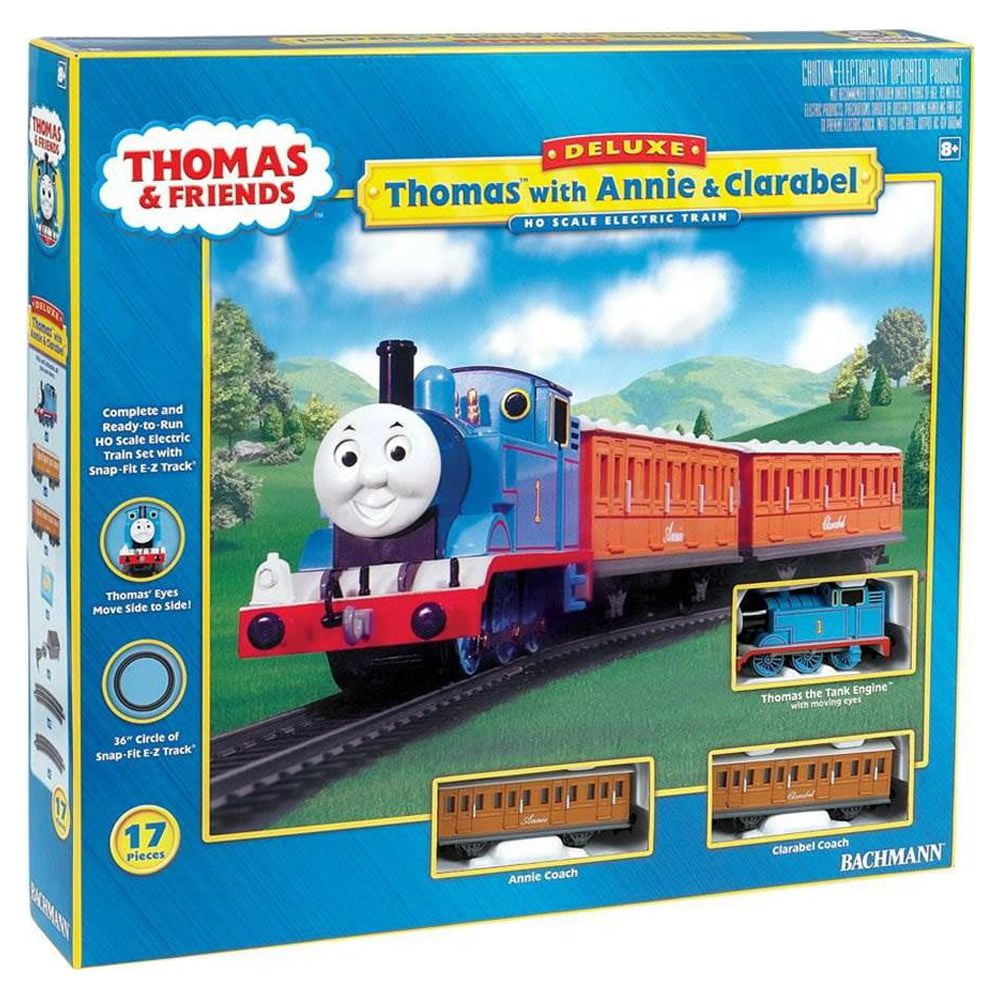 Bachmann Trains - Thomas & Friends Thomas, Annie & Clarabel HO Scale Electric Train Set