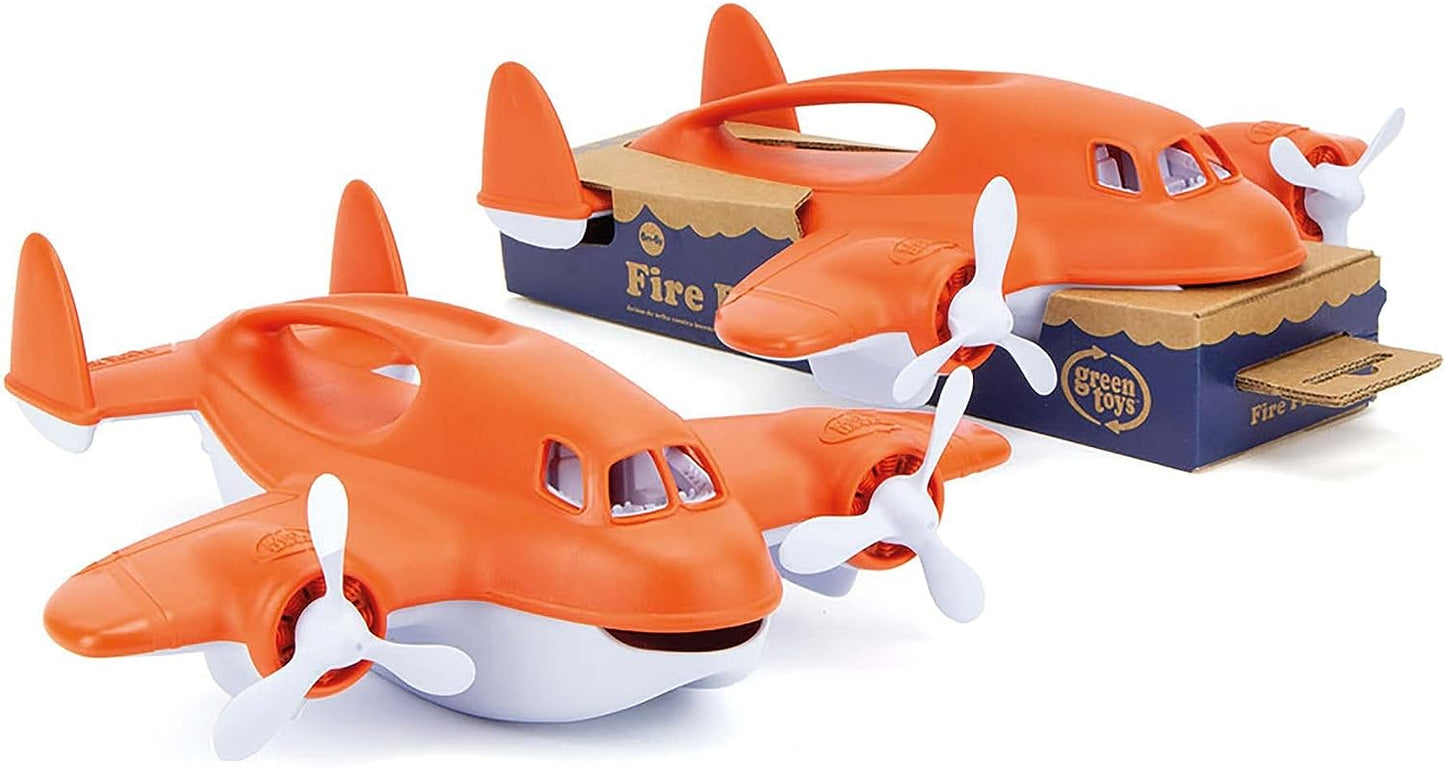 Green Toys Eco-Friendly Fire Plane - Safe, Dishwasher Safe, Recycled Plastic