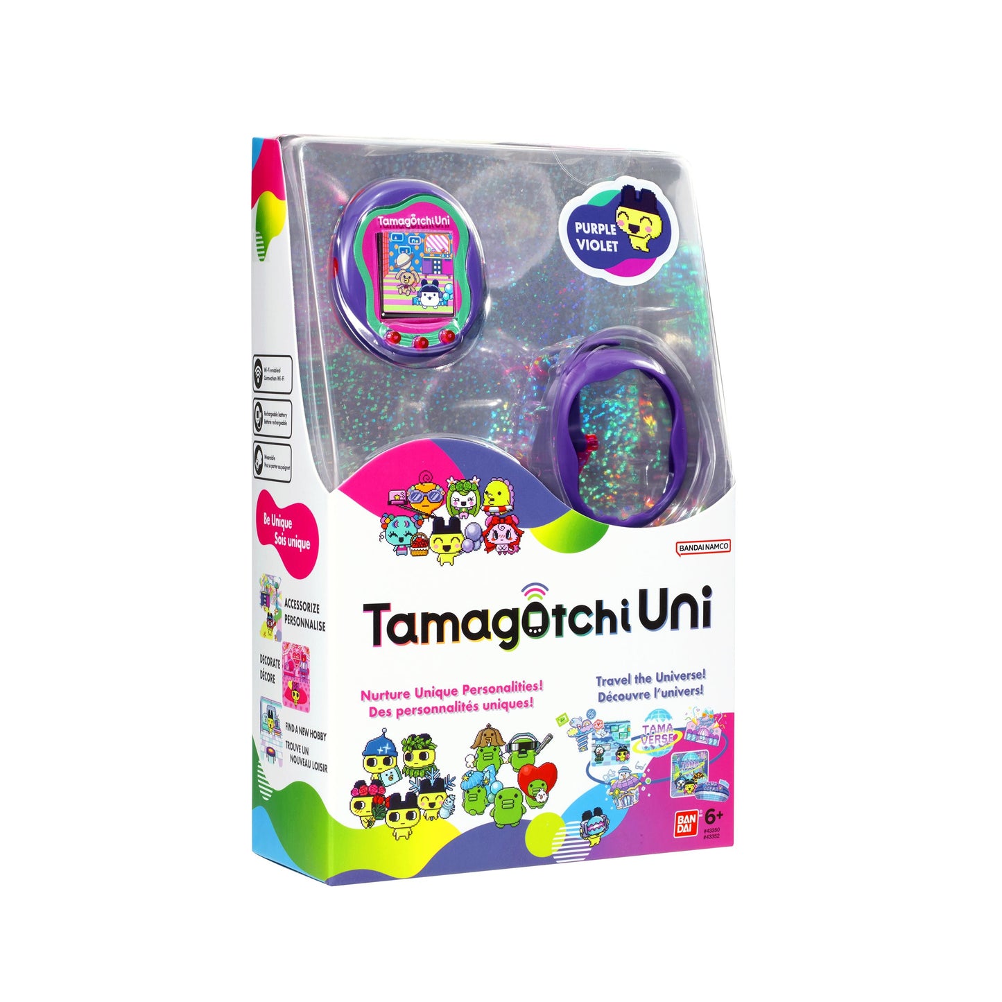 Tamagotchi Uni Interactive Virtual Pet - Trendy Purple