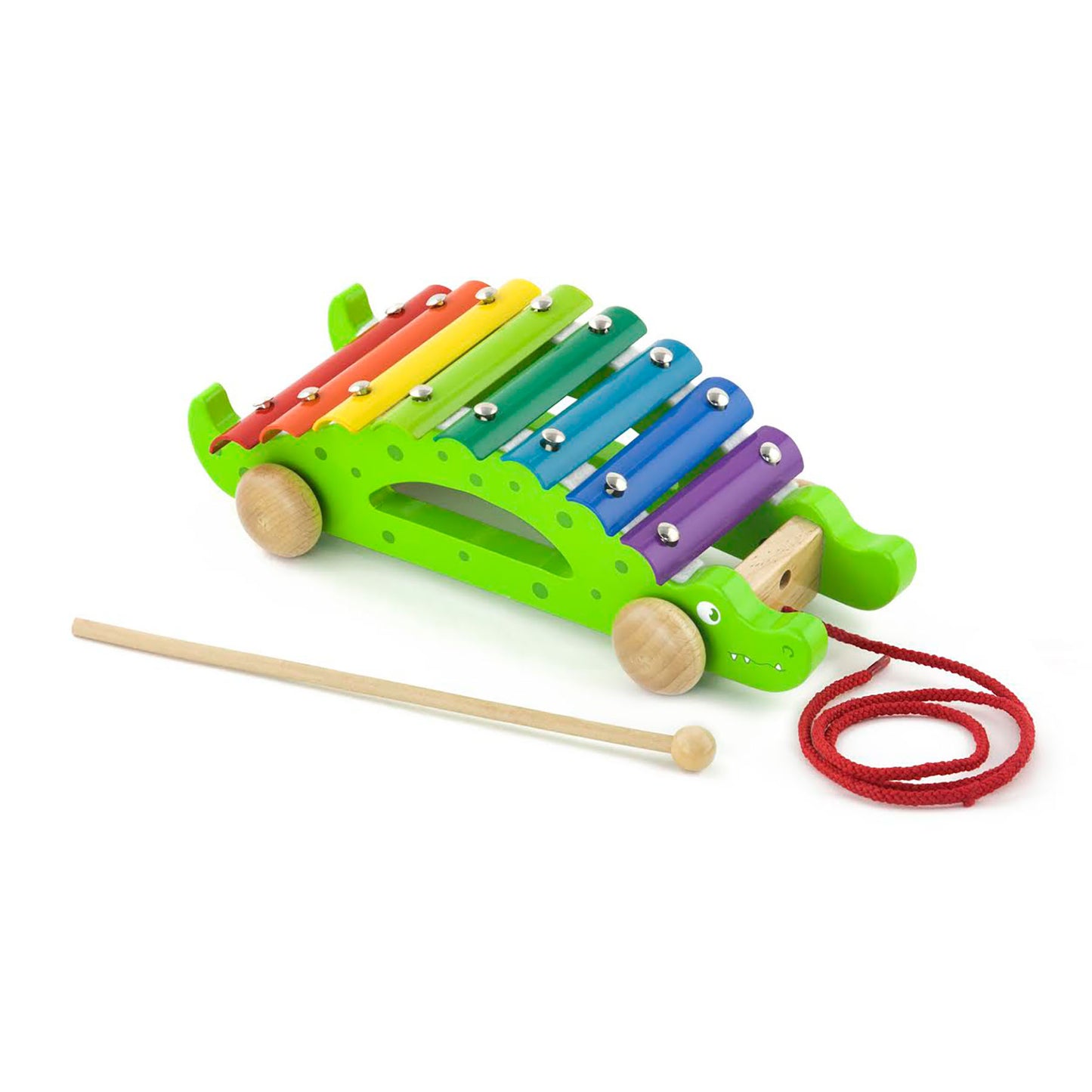 The Original Toy Company Crocodile Pull-Along Xylophone for Toddlers