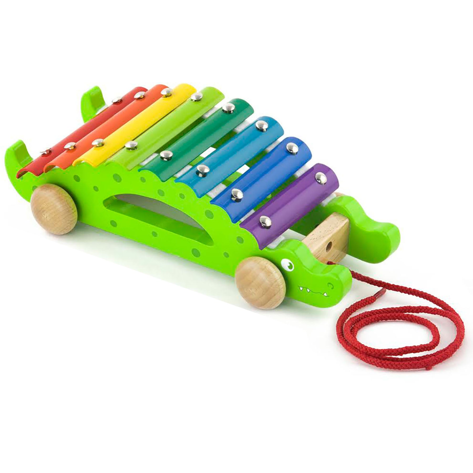 The Original Toy Company Crocodile Pull-Along Xylophone for Toddlers