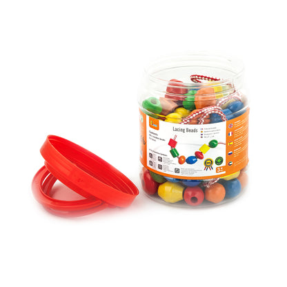 The Original Toy Company Lacing Beads - Colorful Creative Play Set