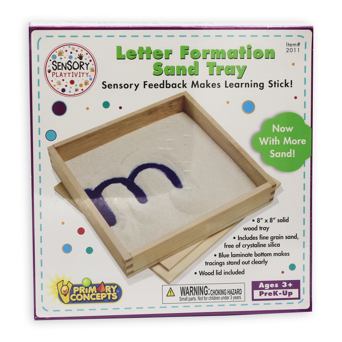 Primary Concepts Letter Formation Sand Tray - Educational Toy - Blue