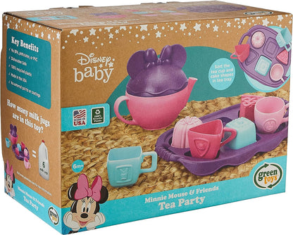 Green Toys Disney Minnie Mouse Tea Party Set - 9 Piece Eco-Friendly Playset