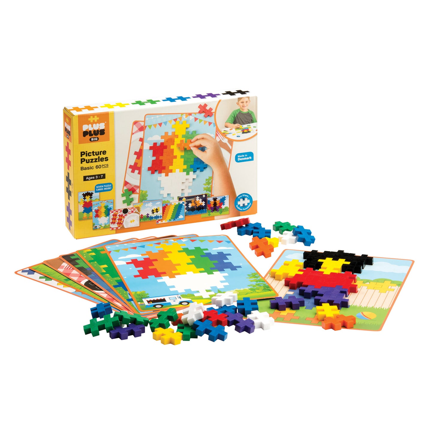 Plus-Plus Big Basic Picture Puzzle Set - 60 pc