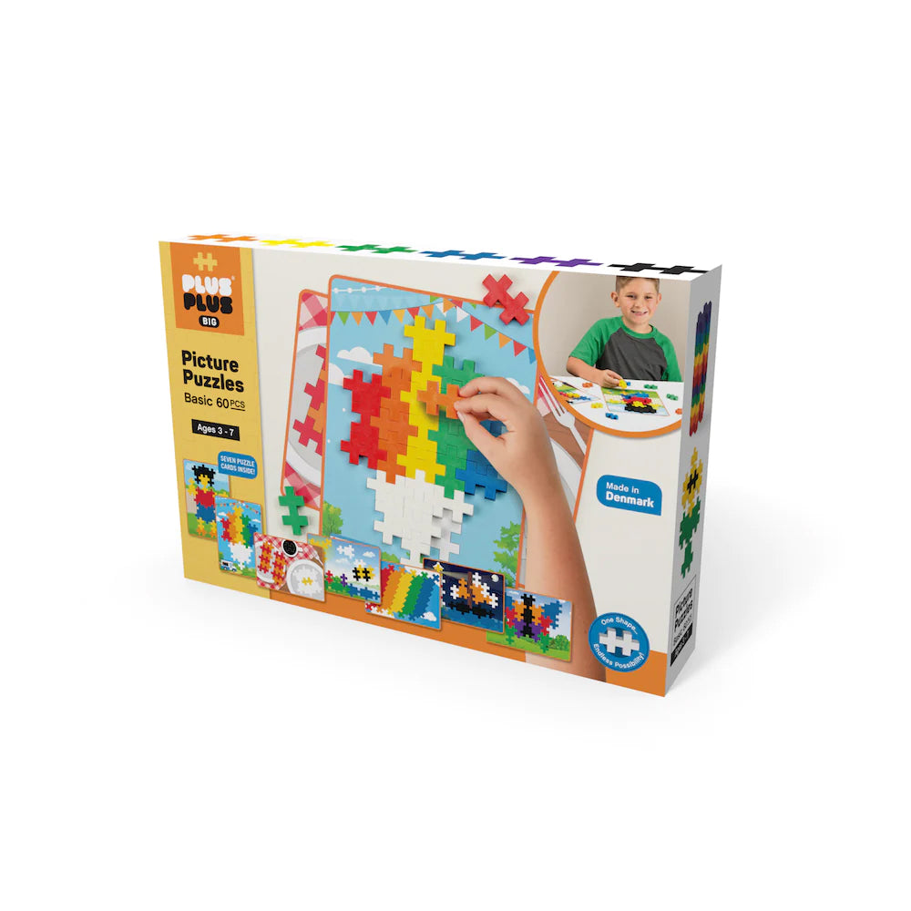 Plus-Plus Big Basic Picture Puzzle Set - 60 pc