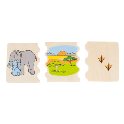 Beledic Cognito Animal Habitats Wooden Puzzle - 30 pc