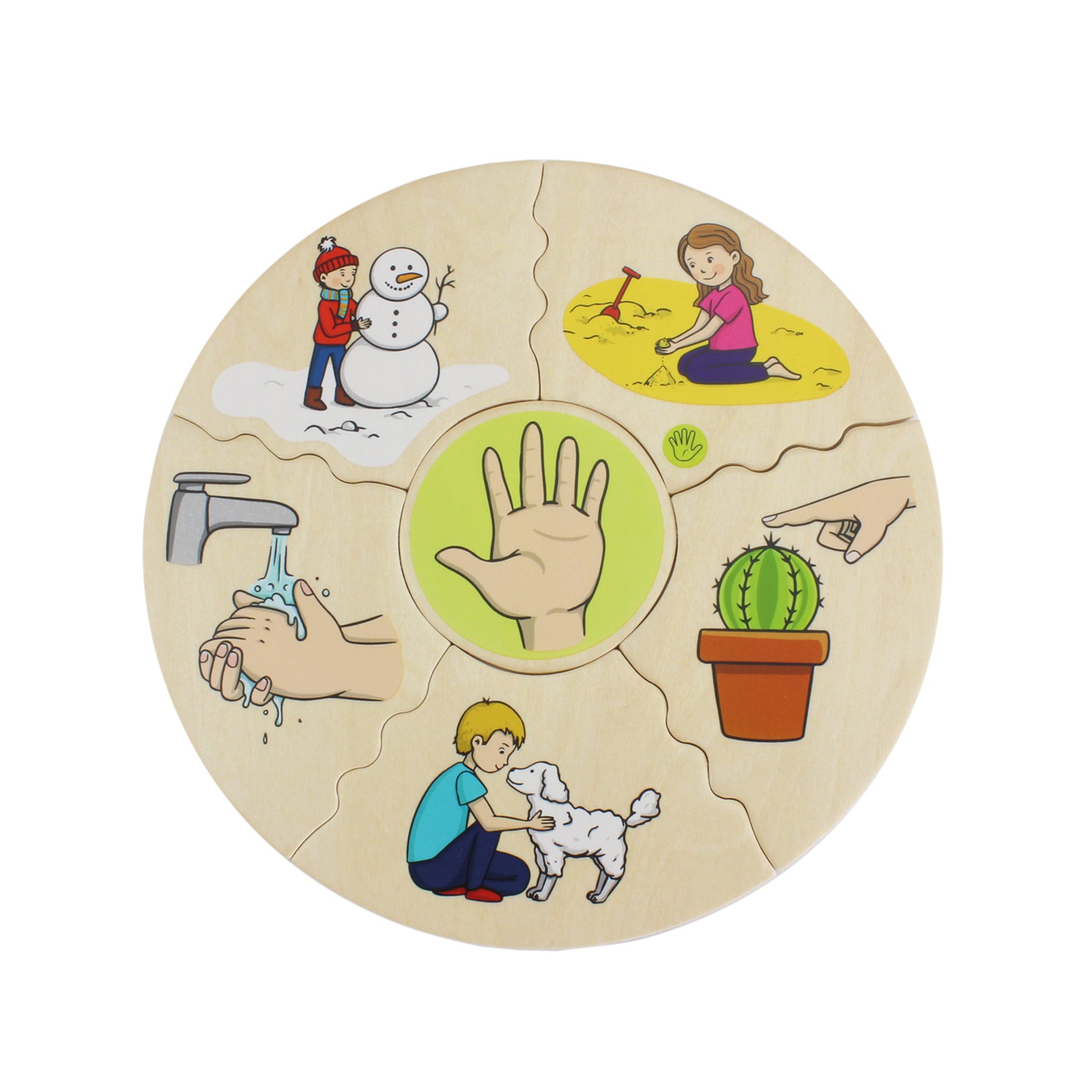 Beleduc Humanico 5 Senses Puzzle - Sensory Exploration Game