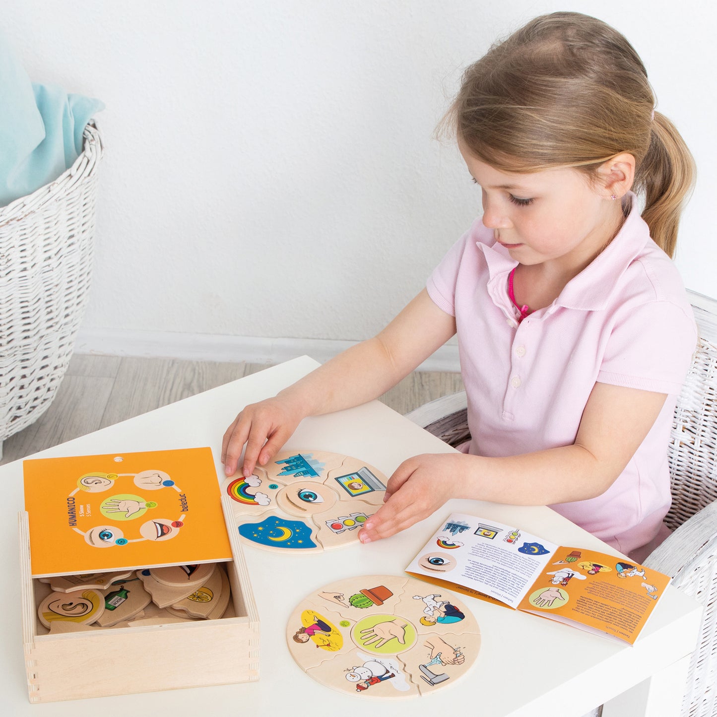 Beleduc Humanico 5 Senses Puzzle - Sensory Exploration Game