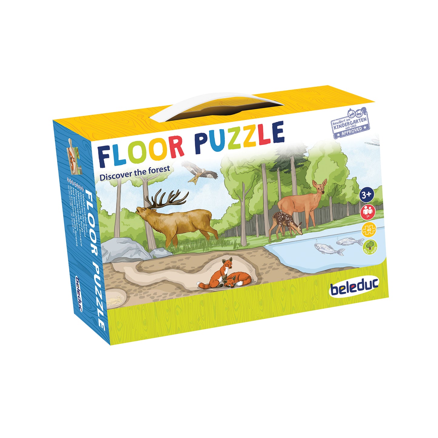 Beleduc Enchanted Forest 40pc Floor Puzzle - Discover the Forest