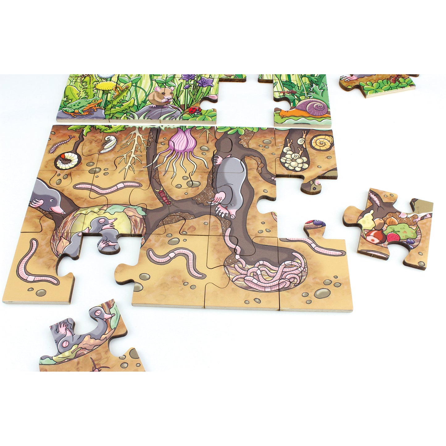 Beleduc Flower Meadow 45-Piece Wooden Floor Puzzle