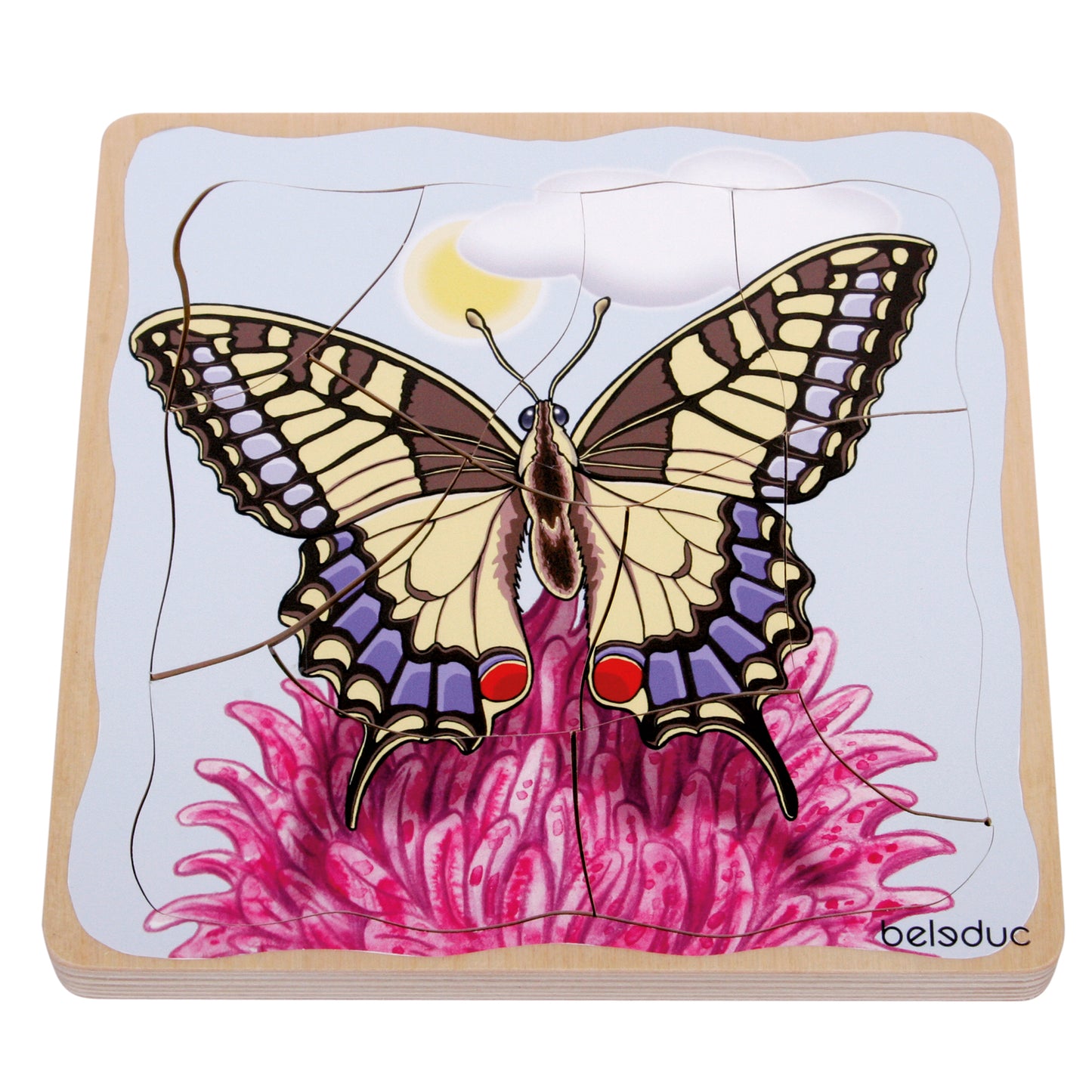 Beleduc Layer Puzzle - Transformative Butterfly Lifecycle