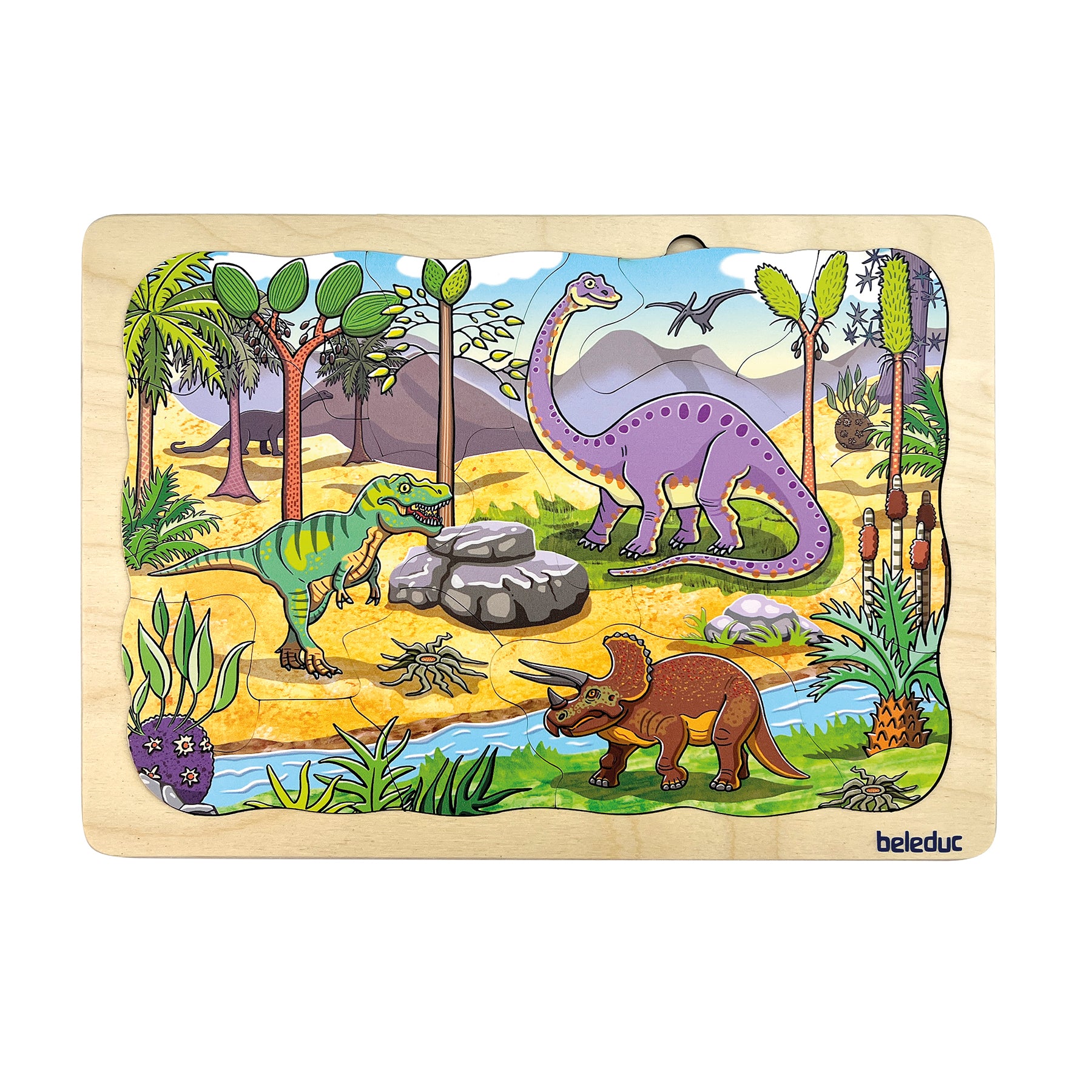 Beleduc Dino Layer Puzzle - Journey to Prehistoric Playtimes