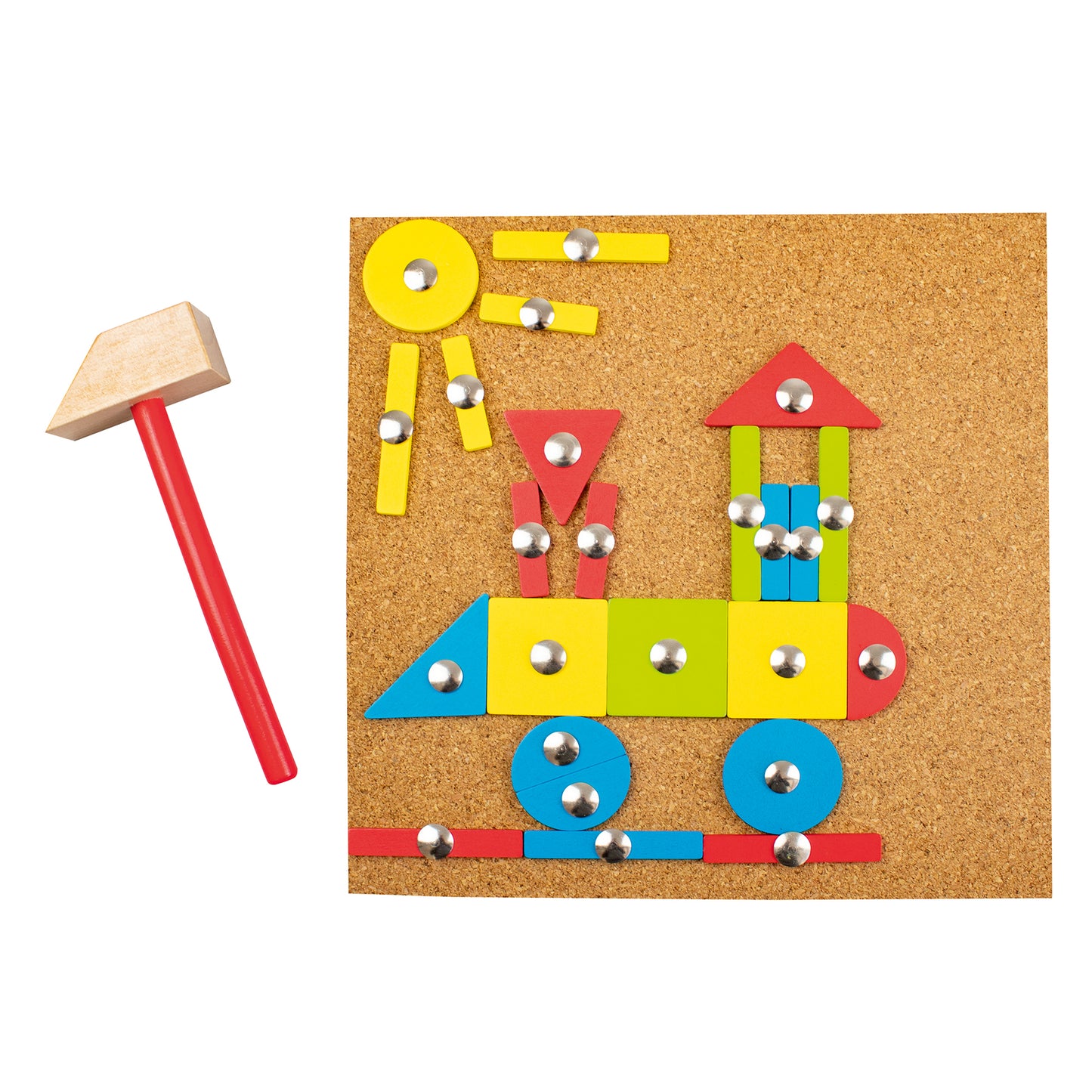 Beleduc Martello Game - Creative Cork Board Hammer & Nails Kit