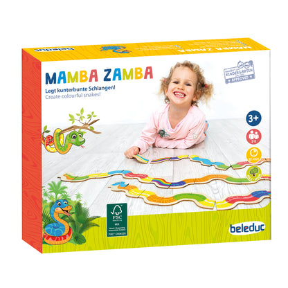 Beleduc Mamba Zamba Colorful Snake Domino Game