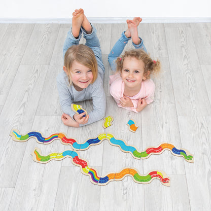 Beleduc Mamba Zamba Colorful Snake Domino Game