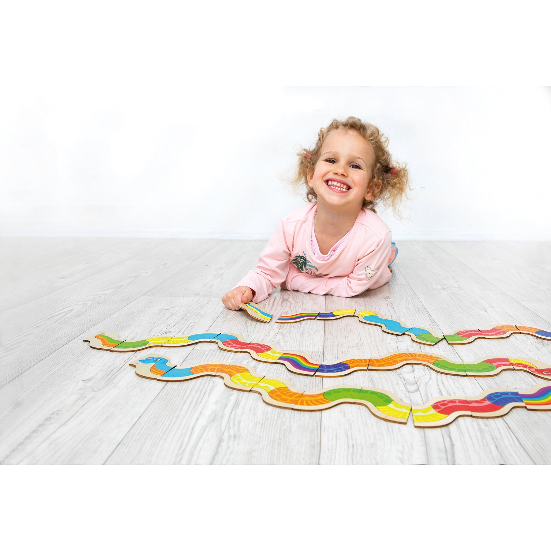 Beleduc Mamba Zamba Colorful Snake Domino Game