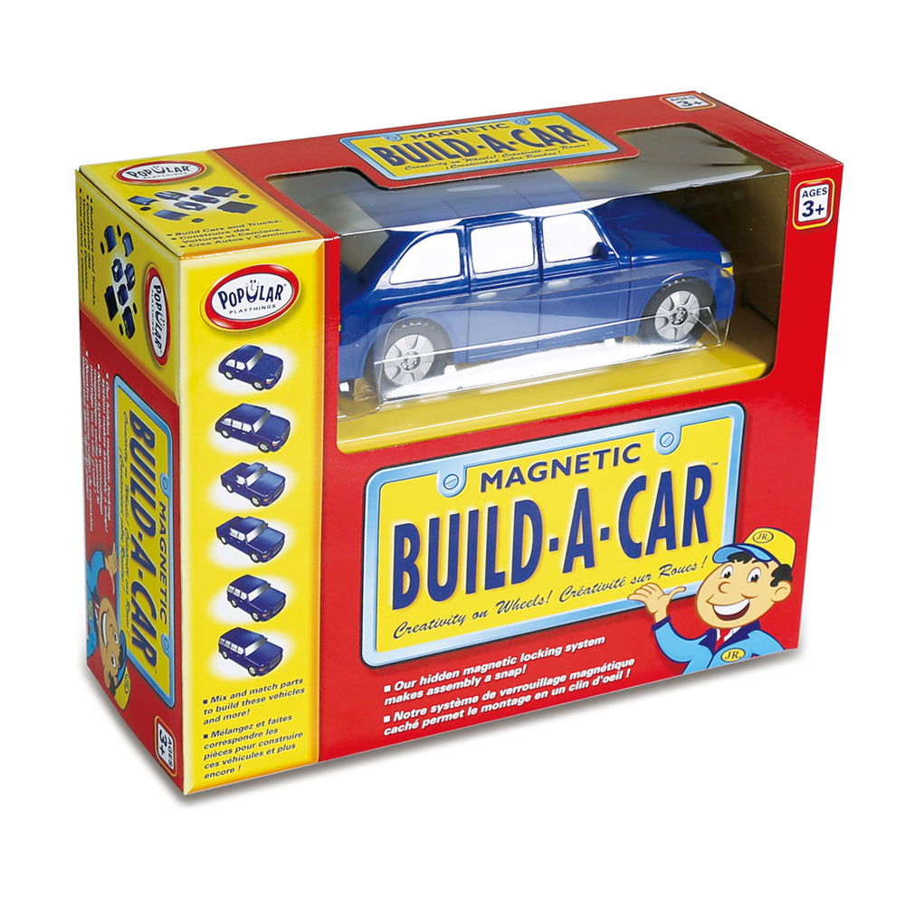 Popular Playthings Build-a-Car Magnetic Construction Set