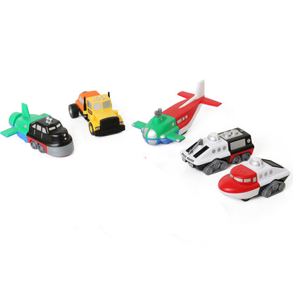 Popular Playthings Magnetic Mix or Match Vehicles Deluxe Set