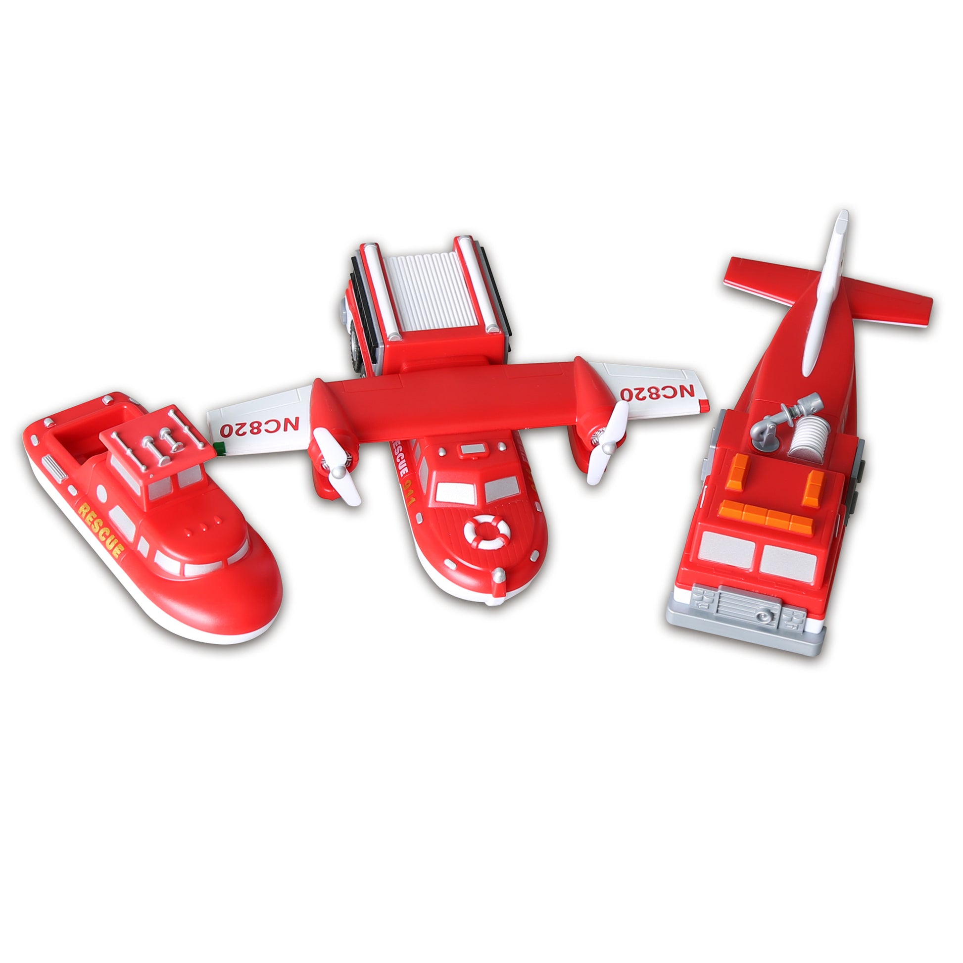 Popular Playthings Magnetic Mix or Match Vehicles - Fire & Rescue Set