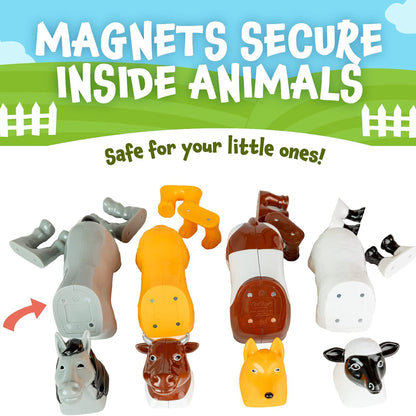 Popular Playthings Magnetic Mix or Match Farm Animals Set