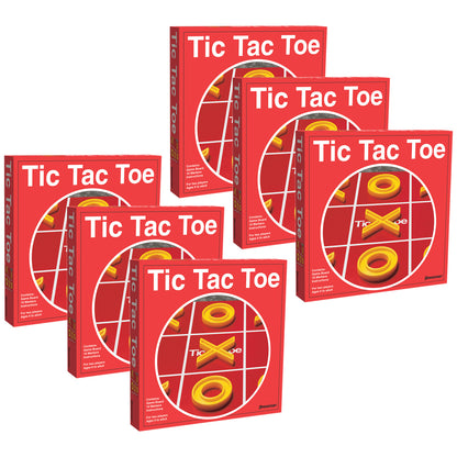 Pressman Tic Tac Toe Classic Board Game, 6-Pack