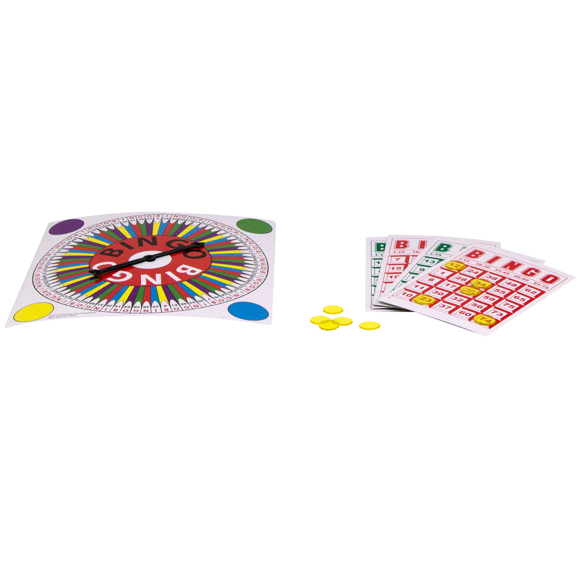 Pressman Colorful Spin & Mark Bingo Game, Triple Pack